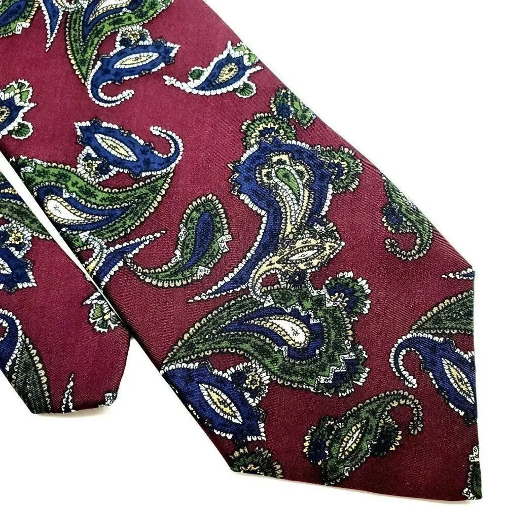 Robert Talbott Silk Tie‎ Purple Print Paisley Class